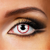 Lentes de contacto de color rojo DEMONIO BLANCO para cosplay